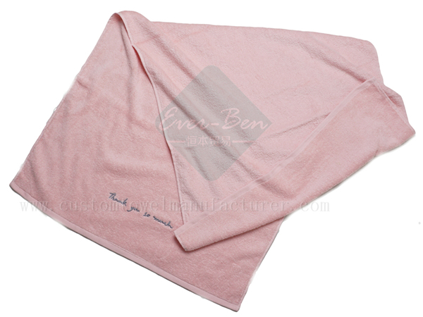 China EverBen Custom quick dry 100 zero twist cotton towels factory ISO Audit Towels Factory